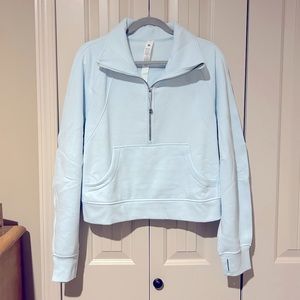 Scuba Oversized Funnel-Neck Half Zip 🩵